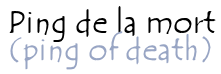 Attaque du ping de la mort