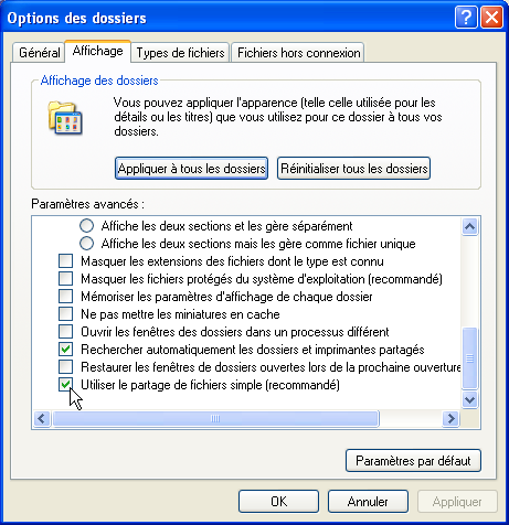 Partage de fichiers simple