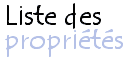 Propriétés CSS