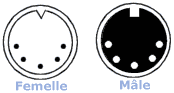 Connecteur DIN 5 broches