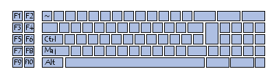 Clavier de type PC/XT
