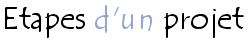 Etapes du projet