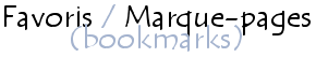 Les favoris Web